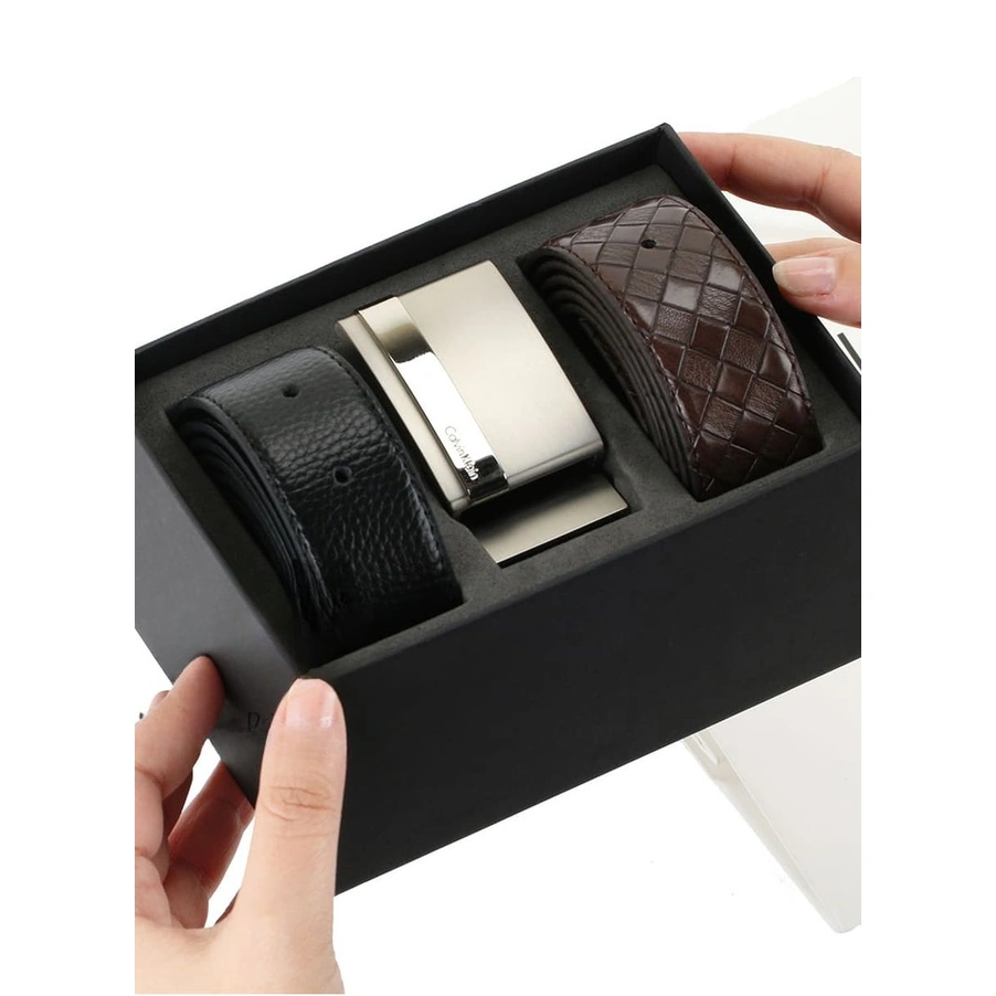 CK Leather Belt Set For Men #09