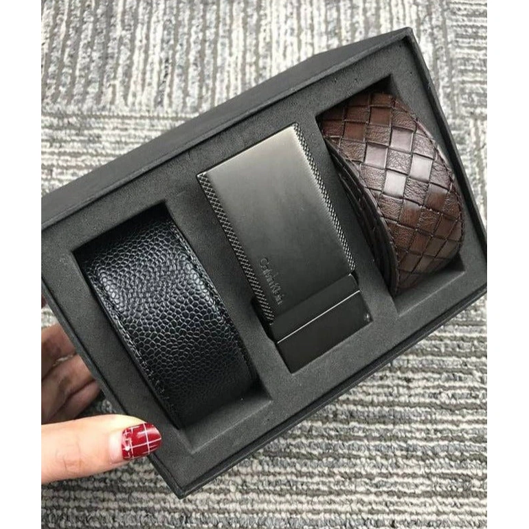 CK Leather Belt Set For Men #10