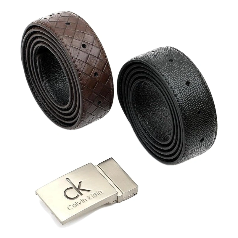 CK Leather Belt Set For Men #S-08