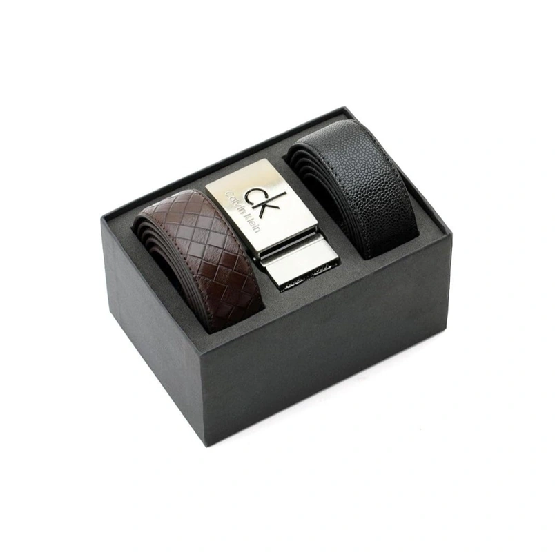 CK Leather Belt Set For Men #S-08