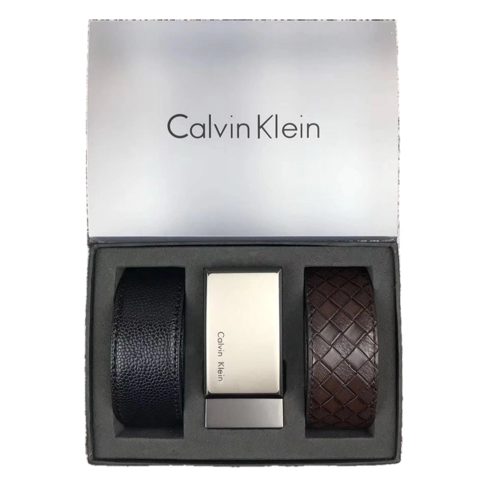 CK Leather Belt Set For Men #S-11