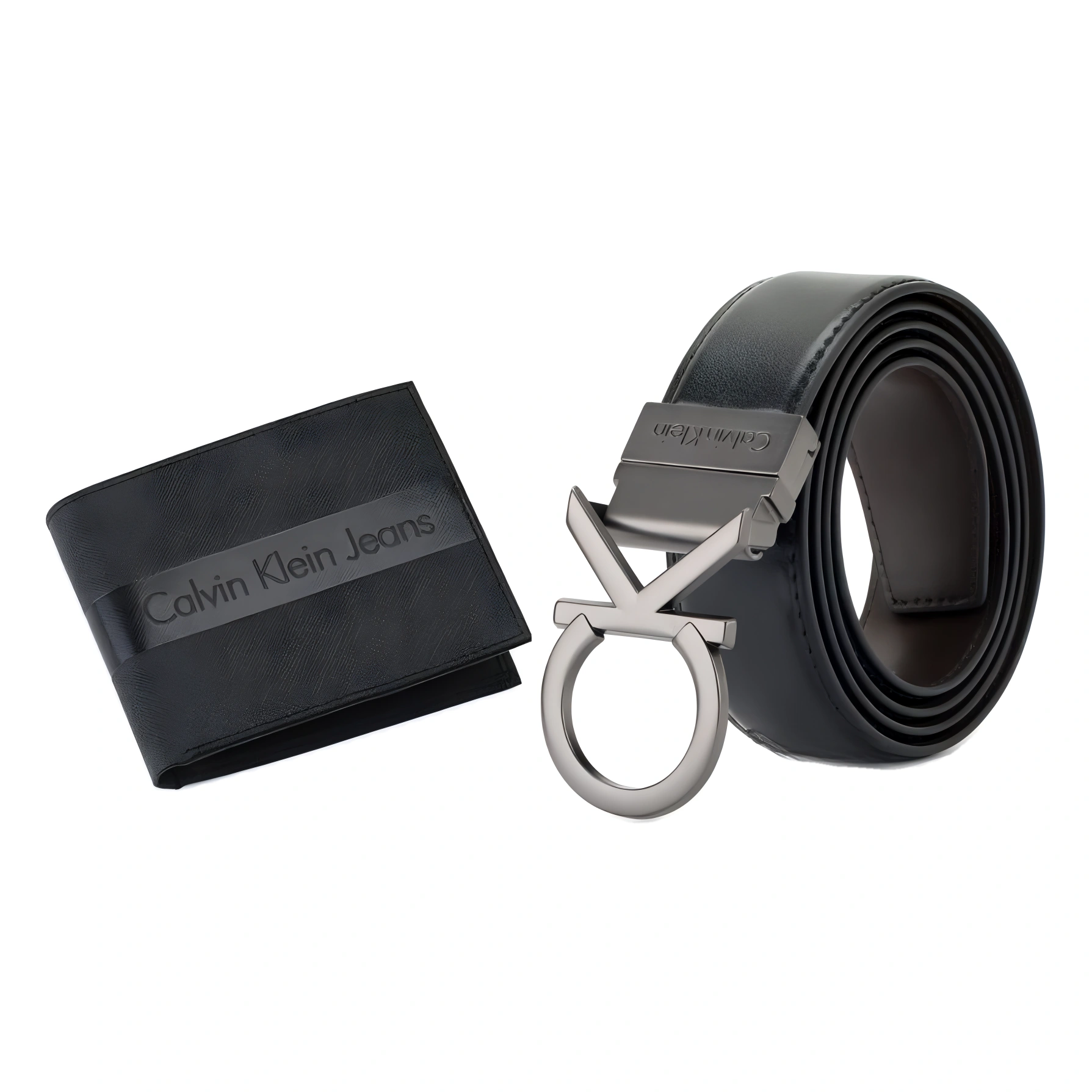 CK Reversible Belt & Wallet Set For Men #3