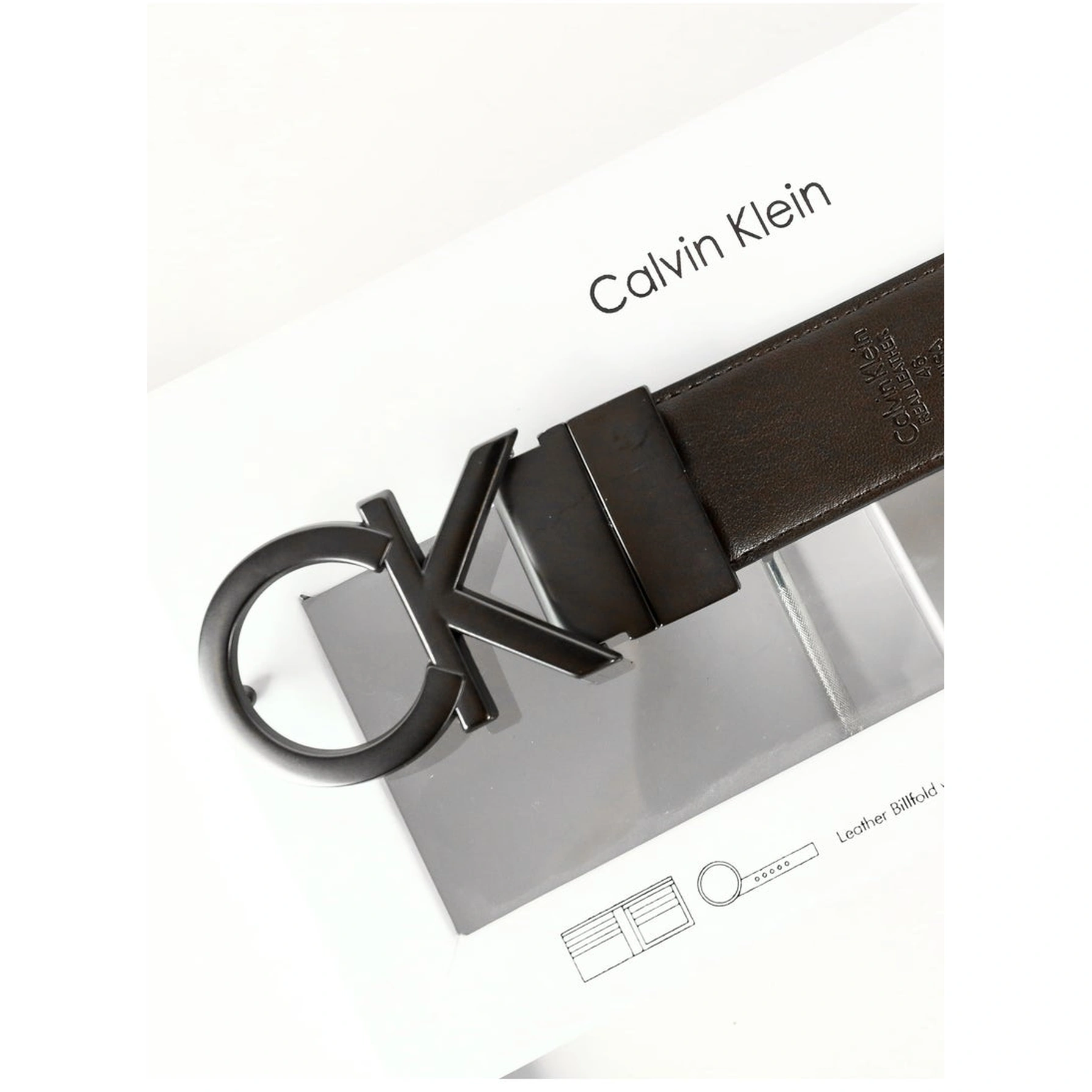 CK Reversible Belt & Wallet Set For Men #3