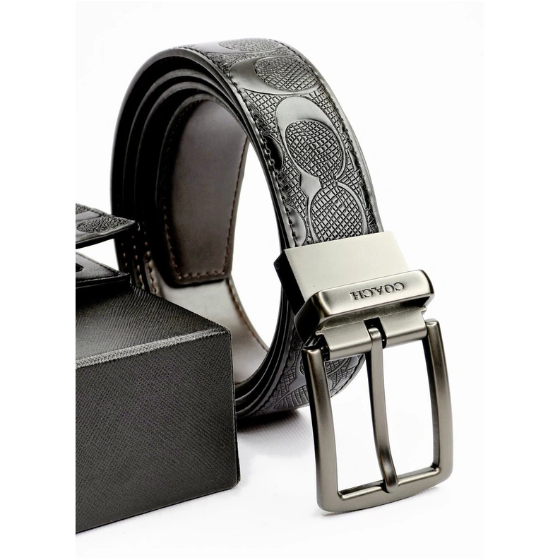 Coach Signature Wallet & Reversible Belt Set For Men #01