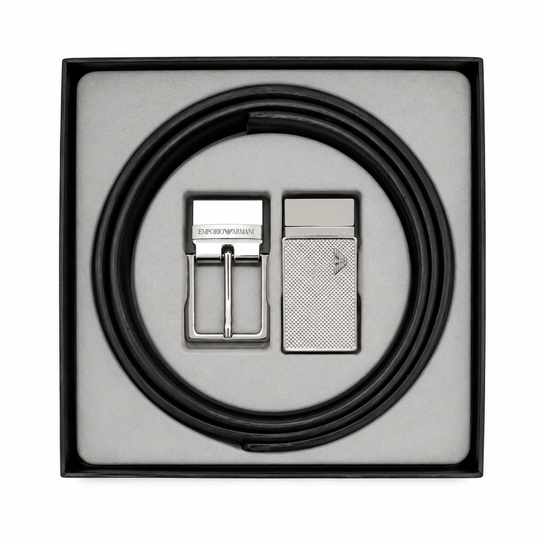 EA Men's Belt Set  Double Buckle Edition #S-03
