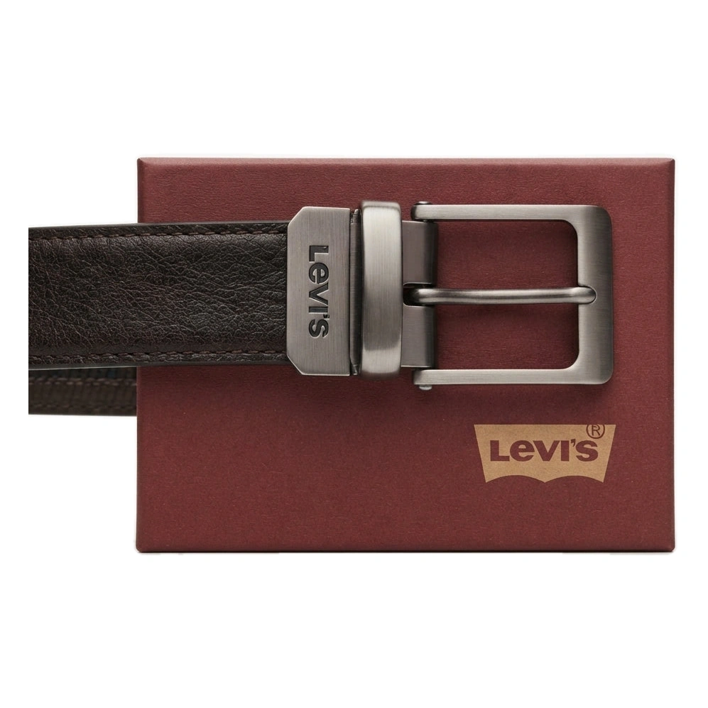 Levi's Men's Reversible Leather Belt (BlackBrown) #04