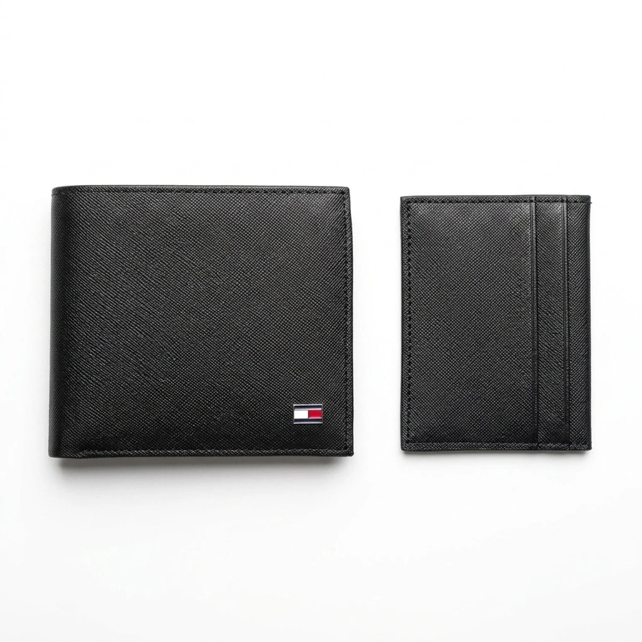 Premium Tommy Hilfiger Men’s Gift Set – Leather Wallet & Belt Kit #019