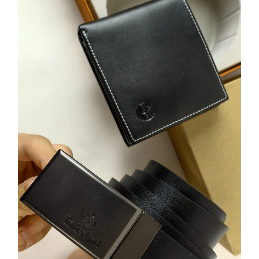 TL Leather Wallet-Belt Set For Men #1