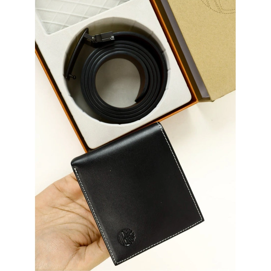TL Leather Wallet-Belt Set For Men #1