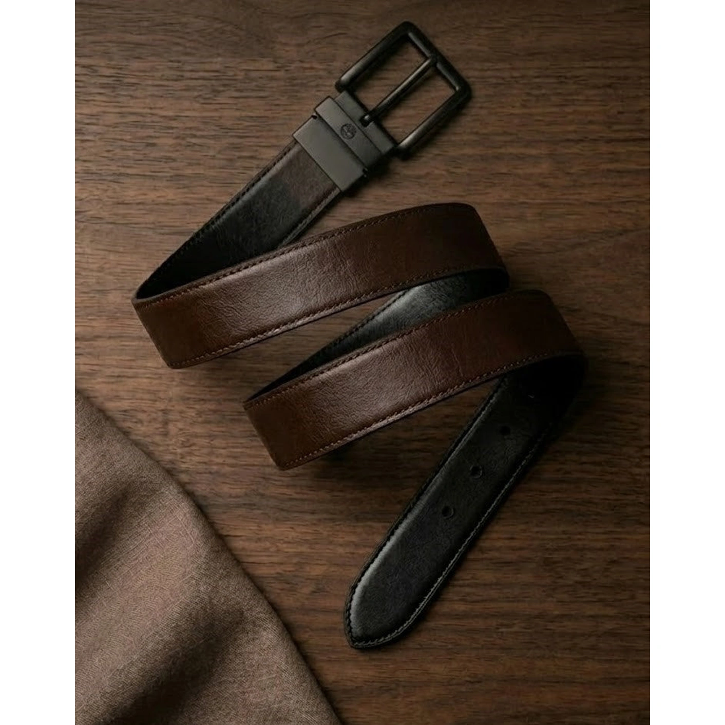 TL Men's Reversible Belt Gift Set (2 Buckles) #01