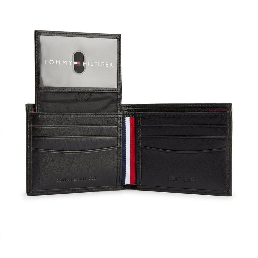 Tommy Hilfiger Men's Leather Wallet and Reversible Belt Gift Set #020