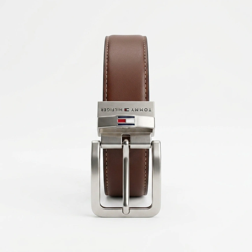 Tommy Hilfiger Men's Leather Wallet and Reversible Belt Gift Set #020
