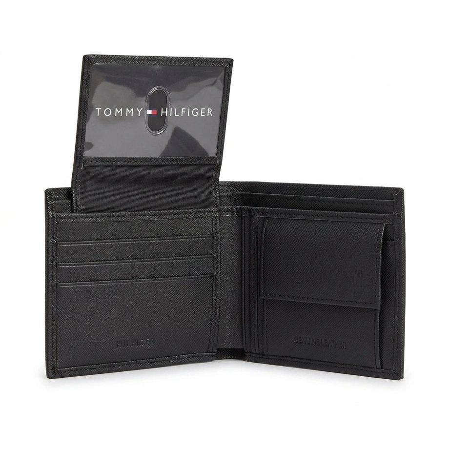 Tommy Hilfiger Men’s Leather Gift Set – Automatic Belt & Wallet #017