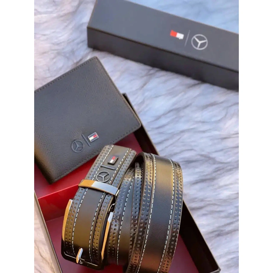 Tommy Hilfiger Men’s Luxury Gift Set Leather Belt & Bi-Fold Wallet Duo #6