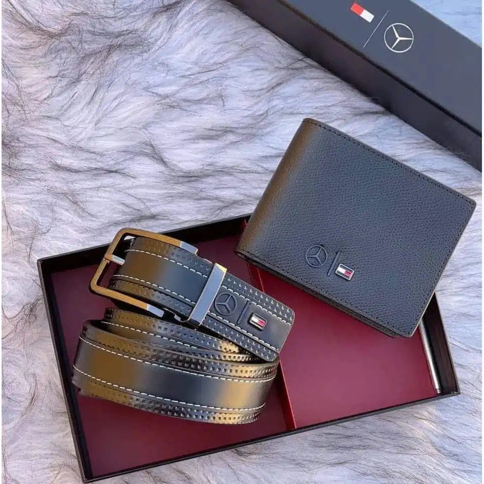 Tommy Hilfiger Men’s Luxury Gift Set Leather Belt & Bi-Fold Wallet Duo #6