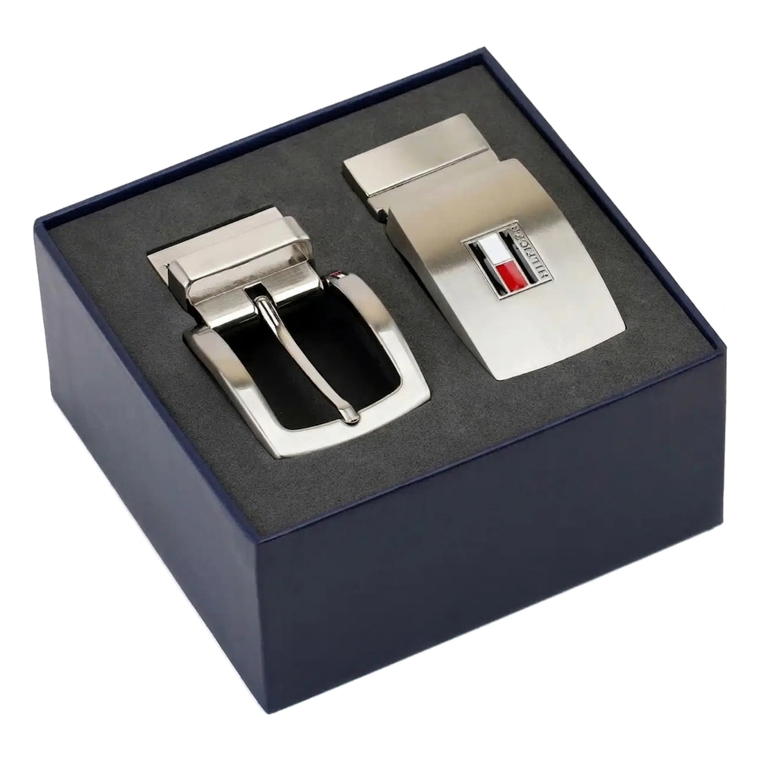 Tommy Hilfiger Men’s Reversible Belt Set – Black & Brown Leather #05
