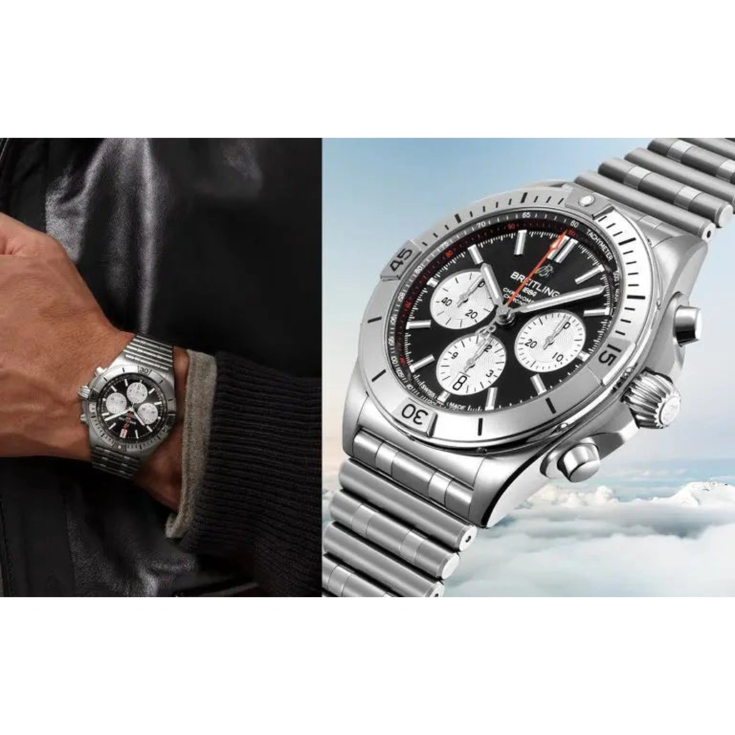Breitling Watch For Men - Chronomat B01 42 - Ref. AB0134101B1A1