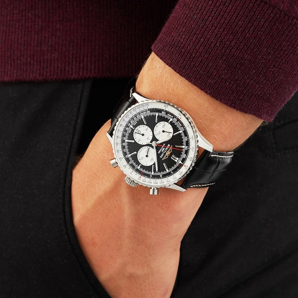 Breitling Watch For Men - Navitimer B01 Chronograph 43 - Ref. AB0137211B1P1