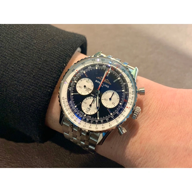 Breitling Watch For Men - Navitimer B01 Chronograph 43 - Ref. AB0138211B1A1