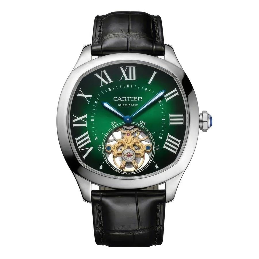 Cartier Watch For Men - Drive de Cartier (Green Dial) - WHNM0003