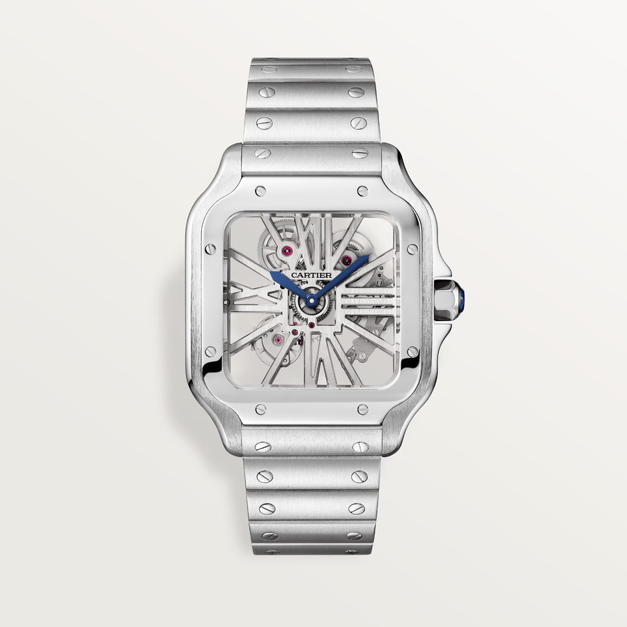 Cartier Watch For Men - Santos de Cartier Skeleton Watch (Large Model) - WHSA0007