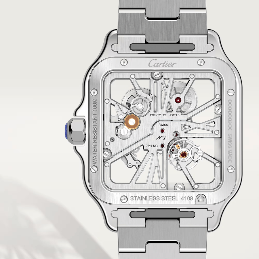 Cartier Watch For Men - Santos de Cartier Skeleton Watch (Large Model) - WHSA0007