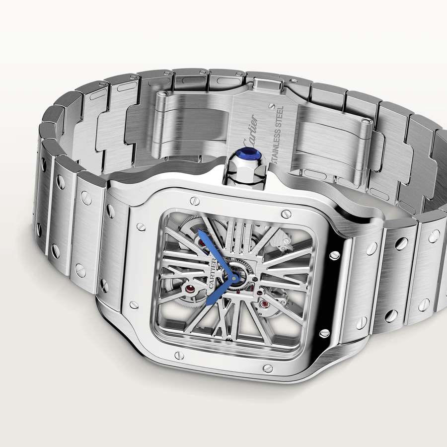 Cartier Watch For Men - Santos de Cartier Skeleton Watch (Large Model) - WHSA0007