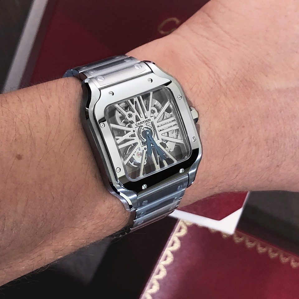 Cartier Watch For Men - Santos de Cartier Skeleton Watch (Large Model) - WHSA0007