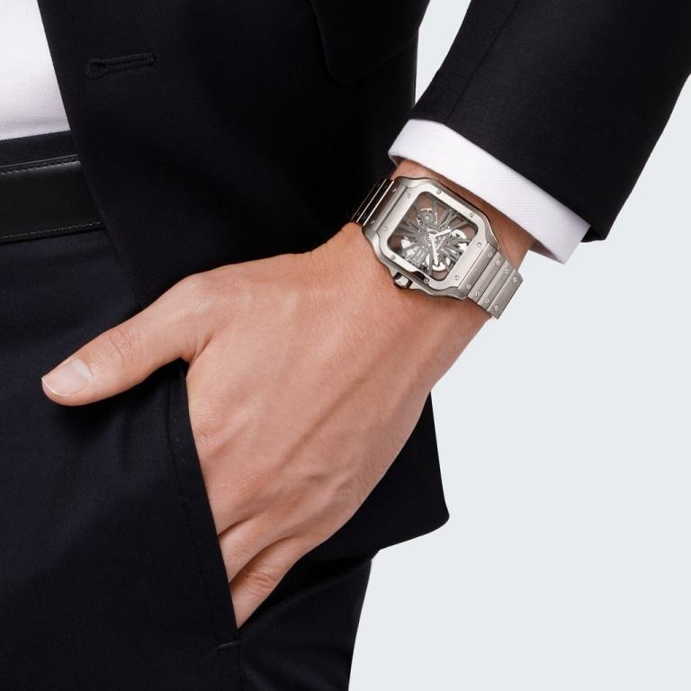 Cartier Watch For Men - Santos de Cartier Skeleton Watch (Large Model) - WHSA0007