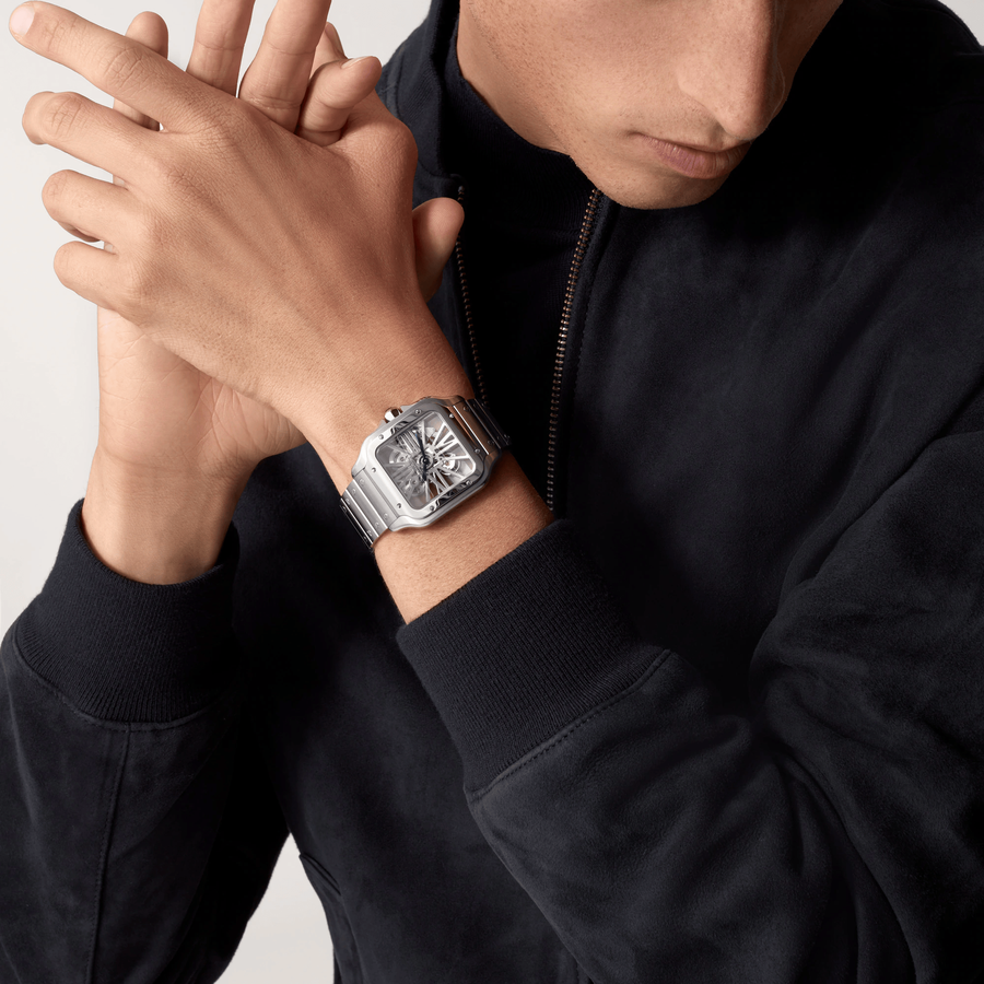 Cartier Watch For Men - Santos de Cartier Skeleton Watch (Large Model) - WHSA0007