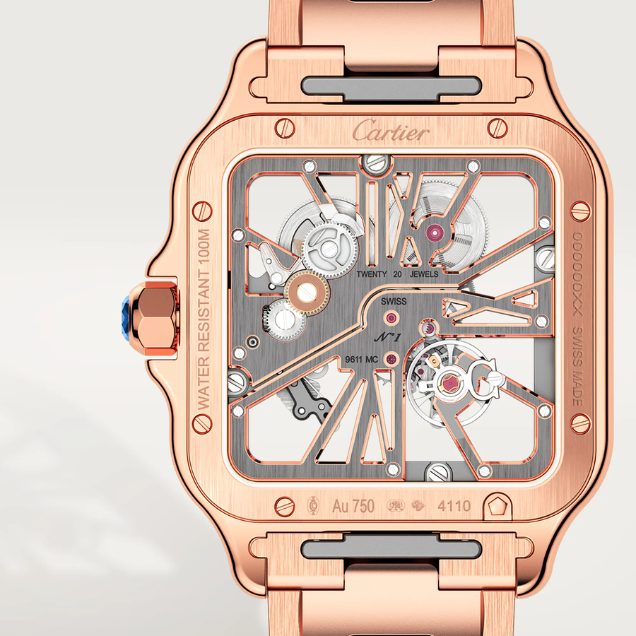 Cartier Watch For Men - Santos de Cartier Skeleton Watch (Large Model) - WHSA0016