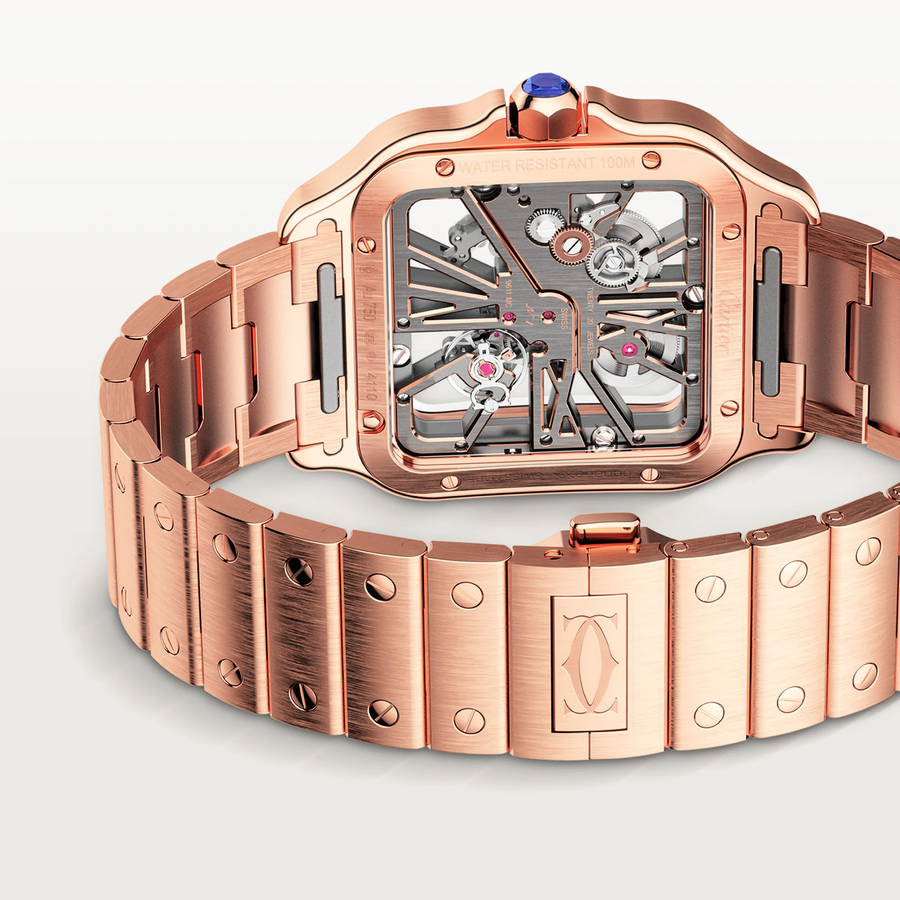 Cartier Watch For Men - Santos de Cartier Skeleton Watch (Large Model) - WHSA0016