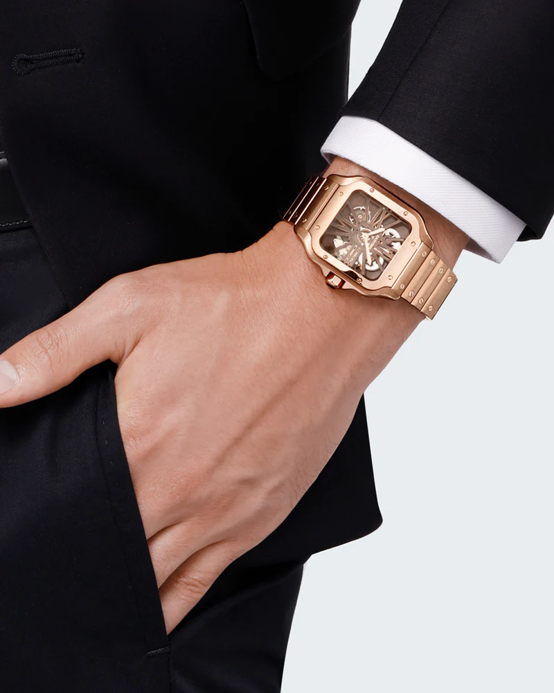 Cartier Watch For Men - Santos de Cartier Skeleton Watch (Large Model) - WHSA0016