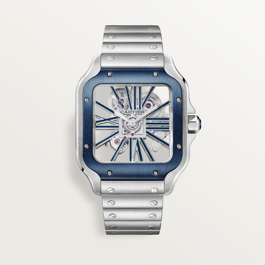 Cartier Watch For Men - Santos de Cartier Skeleton Watch (Large Model) - WHSA0026