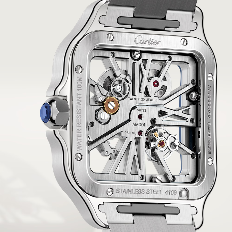Cartier Watch For Men - Santos de Cartier Skeleton Watch (Large Model) - WHSA0026