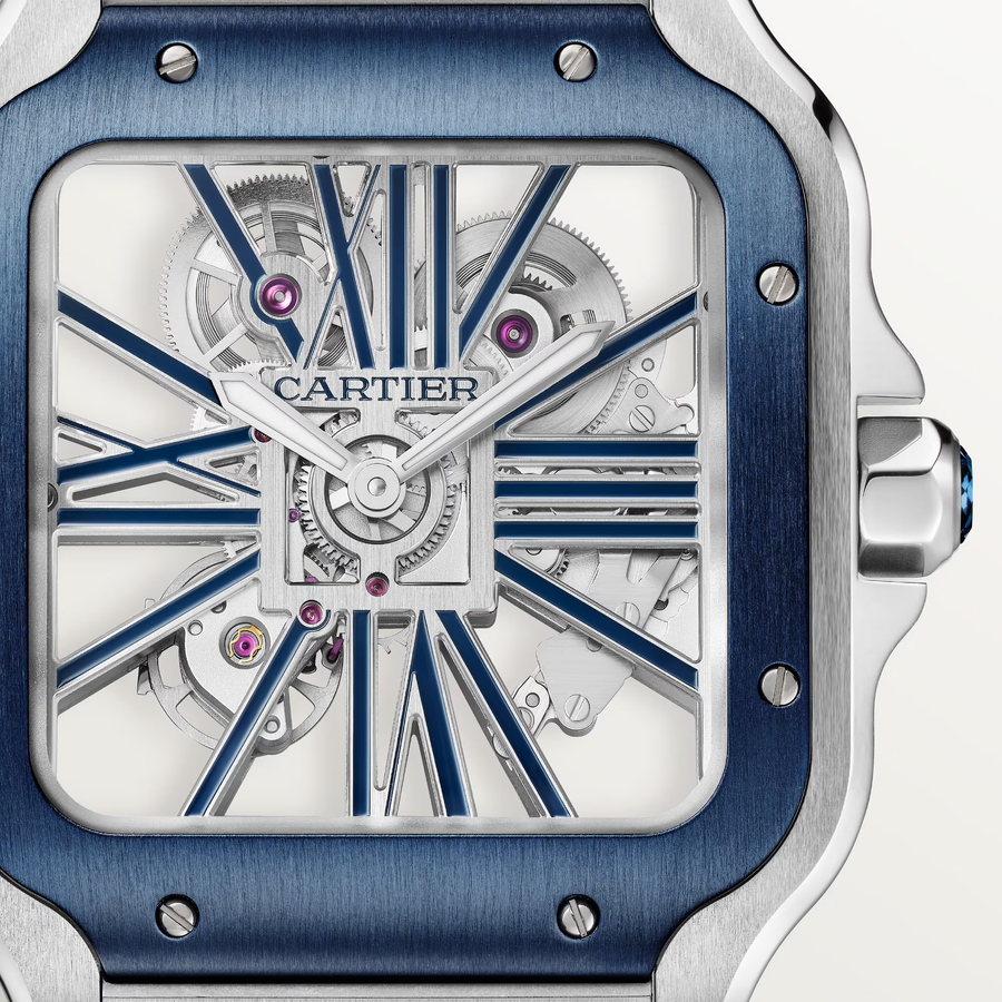 Cartier Watch For Men - Santos de Cartier Skeleton Watch (Large Model) - WHSA0026