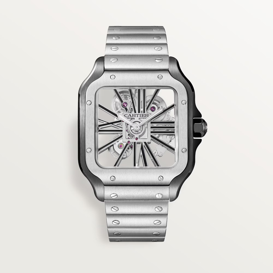 Cartier Watch For Men - Santos de Cartier Skeleton Watch (Large Model) - WHSA0027