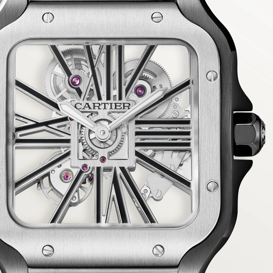 Cartier Watch For Men - Santos de Cartier Skeleton Watch (Large Model) - WHSA0027