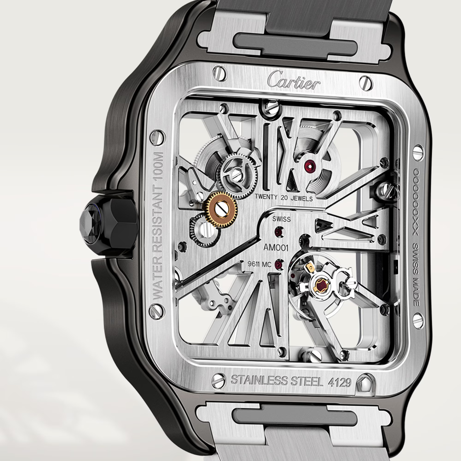 Cartier Watch For Men - Santos de Cartier Skeleton Watch (Large Model) - WHSA0027
