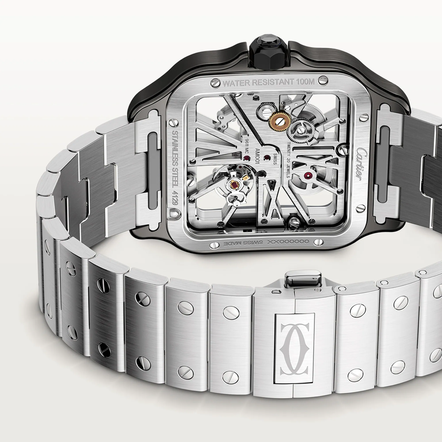 Cartier Watch For Men - Santos de Cartier Skeleton Watch (Large Model) - WHSA0027