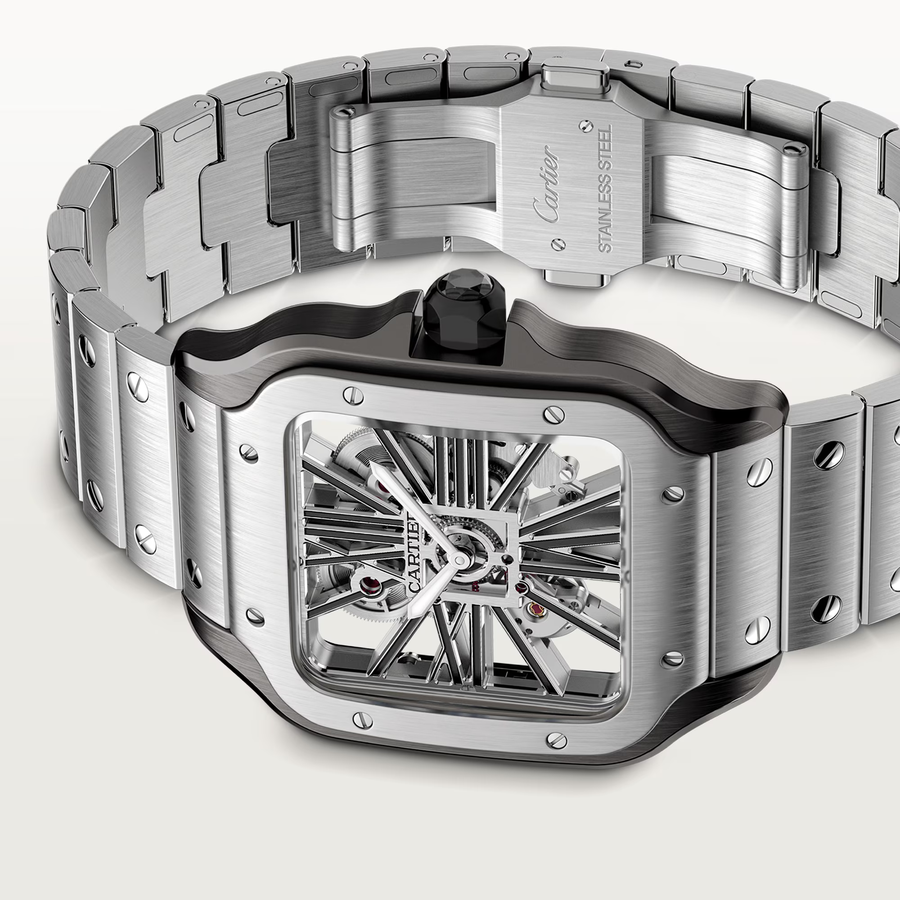 Cartier Watch For Men - Santos de Cartier Skeleton Watch (Large Model) - WHSA0027