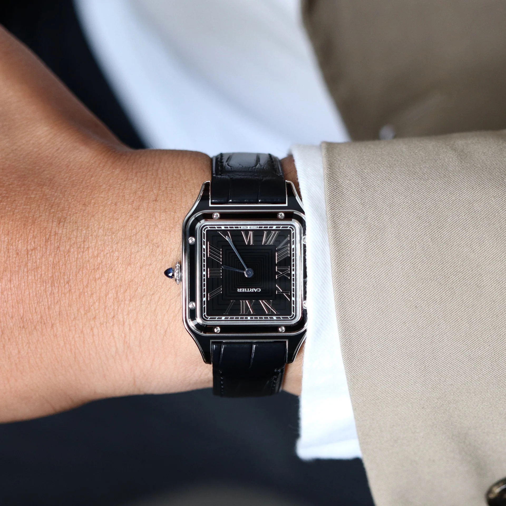 Cartier Watch For Men - Santos Dumont (Large Model) - WSSA0046