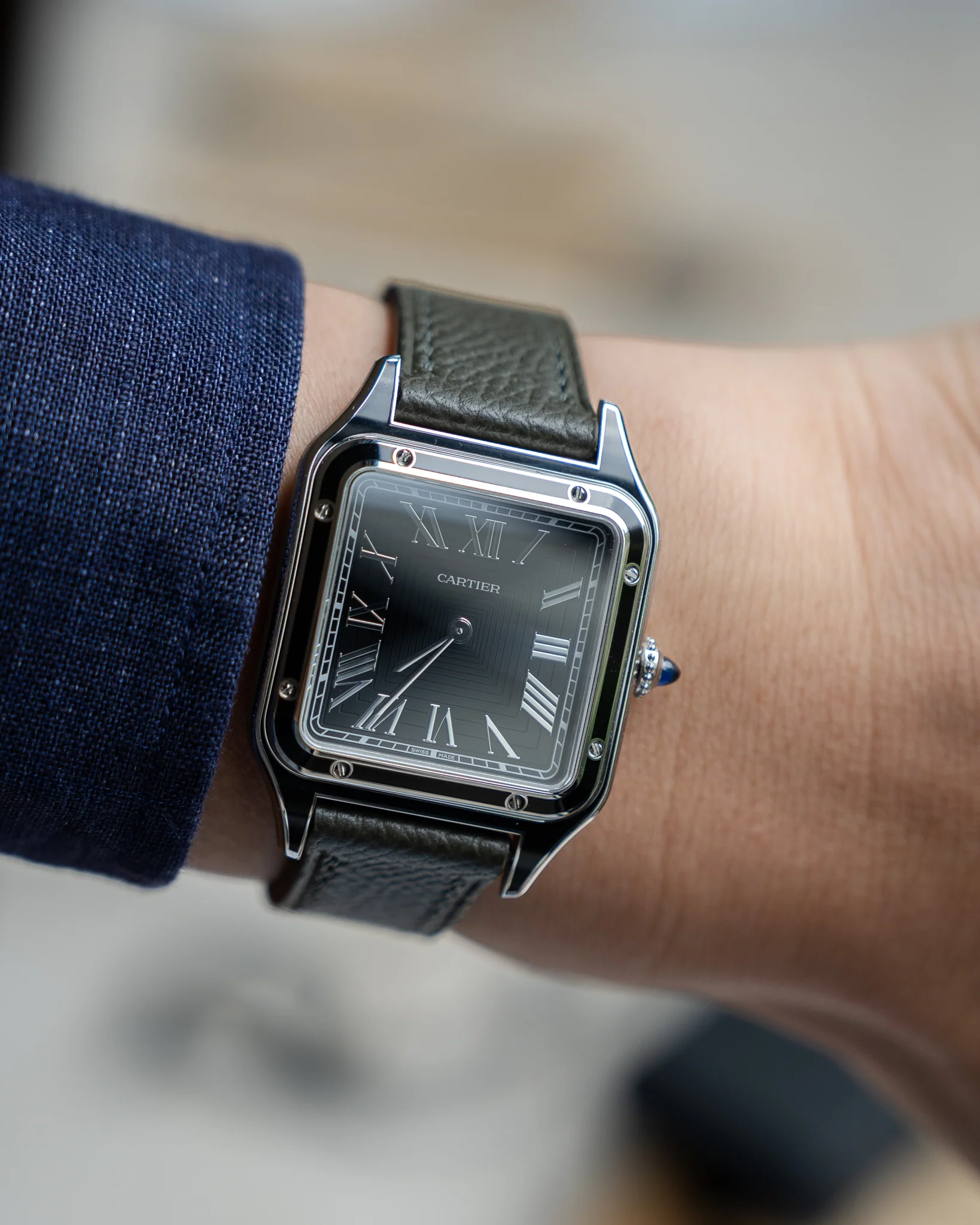 Cartier Watch For Men - Santos Dumont (Large Model) - WSSA0046
