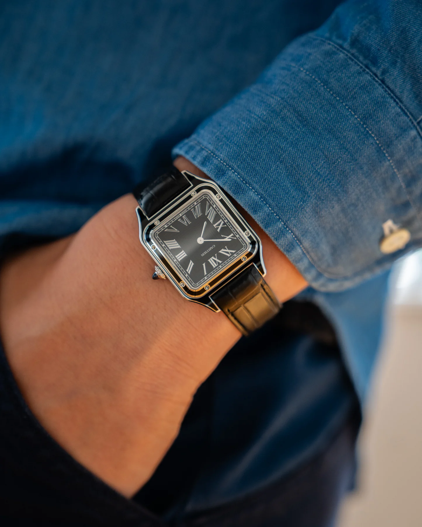 Cartier Watch For Men - Santos Dumont (Large Model) - WSSA0046