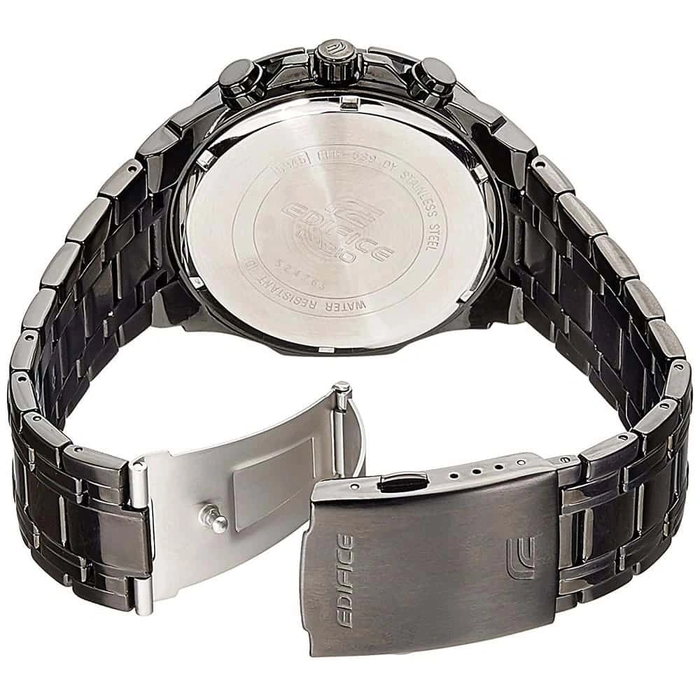 Casio Edifice Chronograph Watch for Men Black Dial with Black Stainless steel Strap EFR-539BK-1A2V (927)