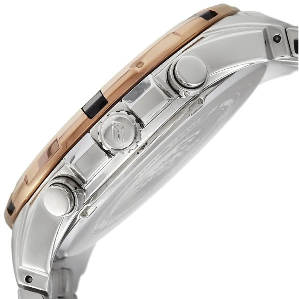 Casio Edifice Chronograph Watch for Men Black Dial with Silver Stainless steel Strap EF-539D-1A5