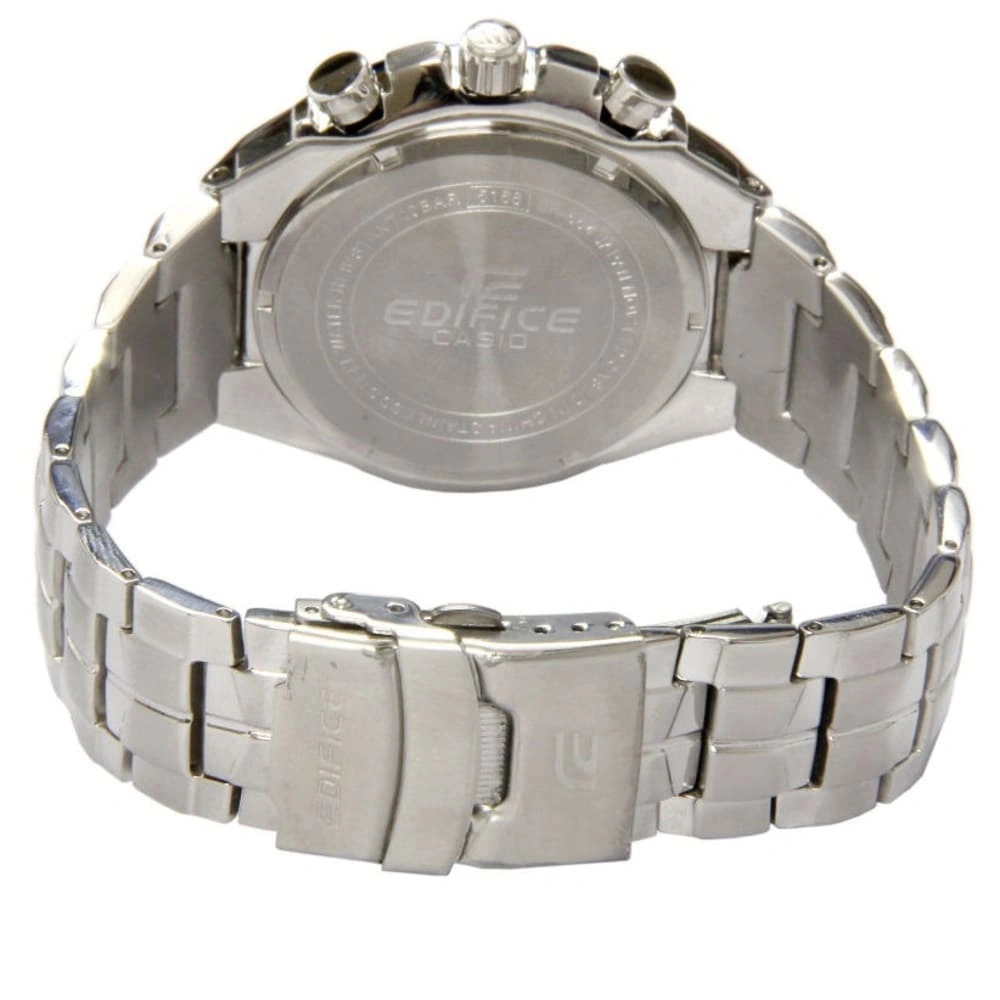 Casio Edifice Chronograph Watch for Men White Dial with Silver Stainless steel Strap EF-554D-7AVDF