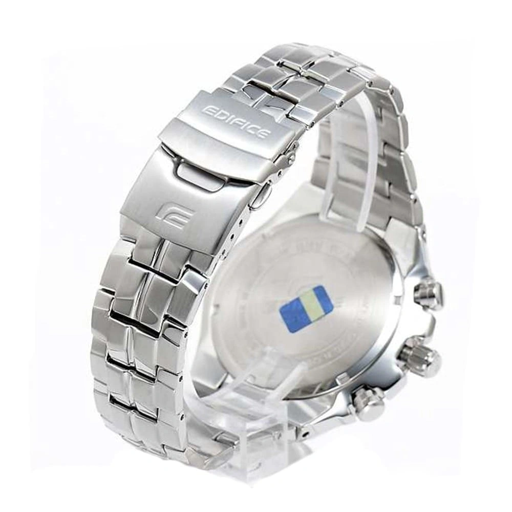 Casio Edifice Chronograph Watch for Men White Dial with Silver Stainless steel Strap EF-554D-7AVDF