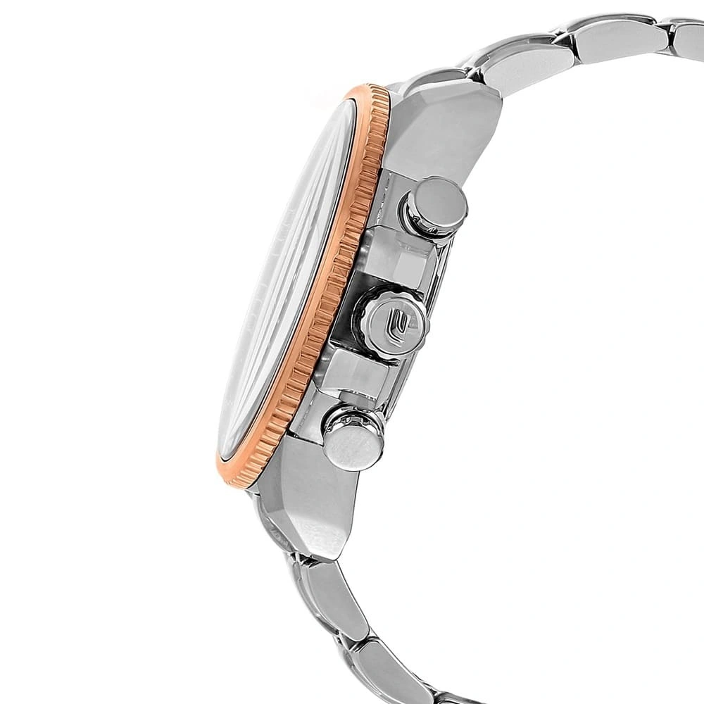 Casio Edifice Chronograph Watch for Men White Dial with Silver Stainless steel Strap EF-558D-7AV