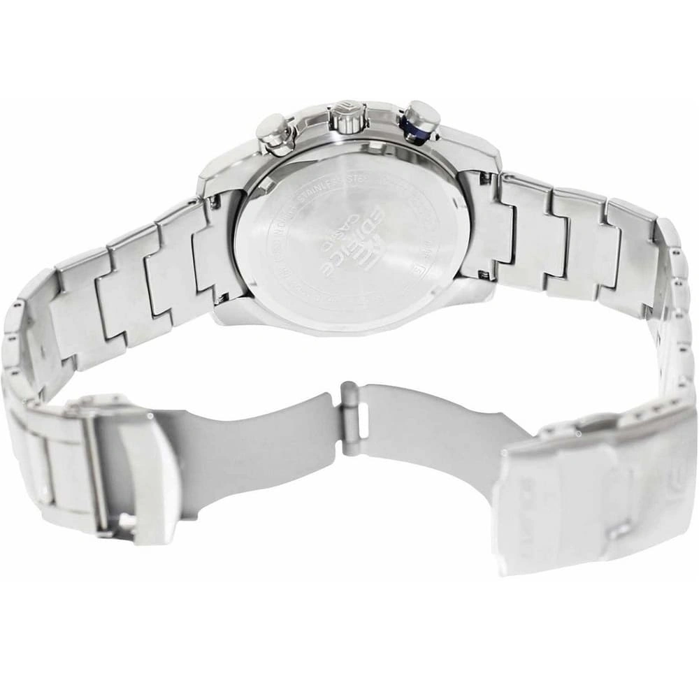 Casio Edifice Chronograph Watch for Men White Dial with Silver Stainless steel Strap EFR-523D-7AV